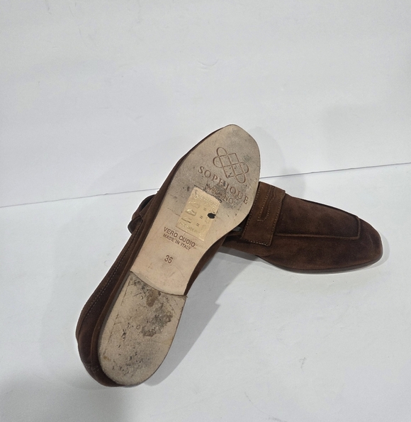 Sophique Milano Women\'s Brown Suede Loafers Sz.36 (6)
